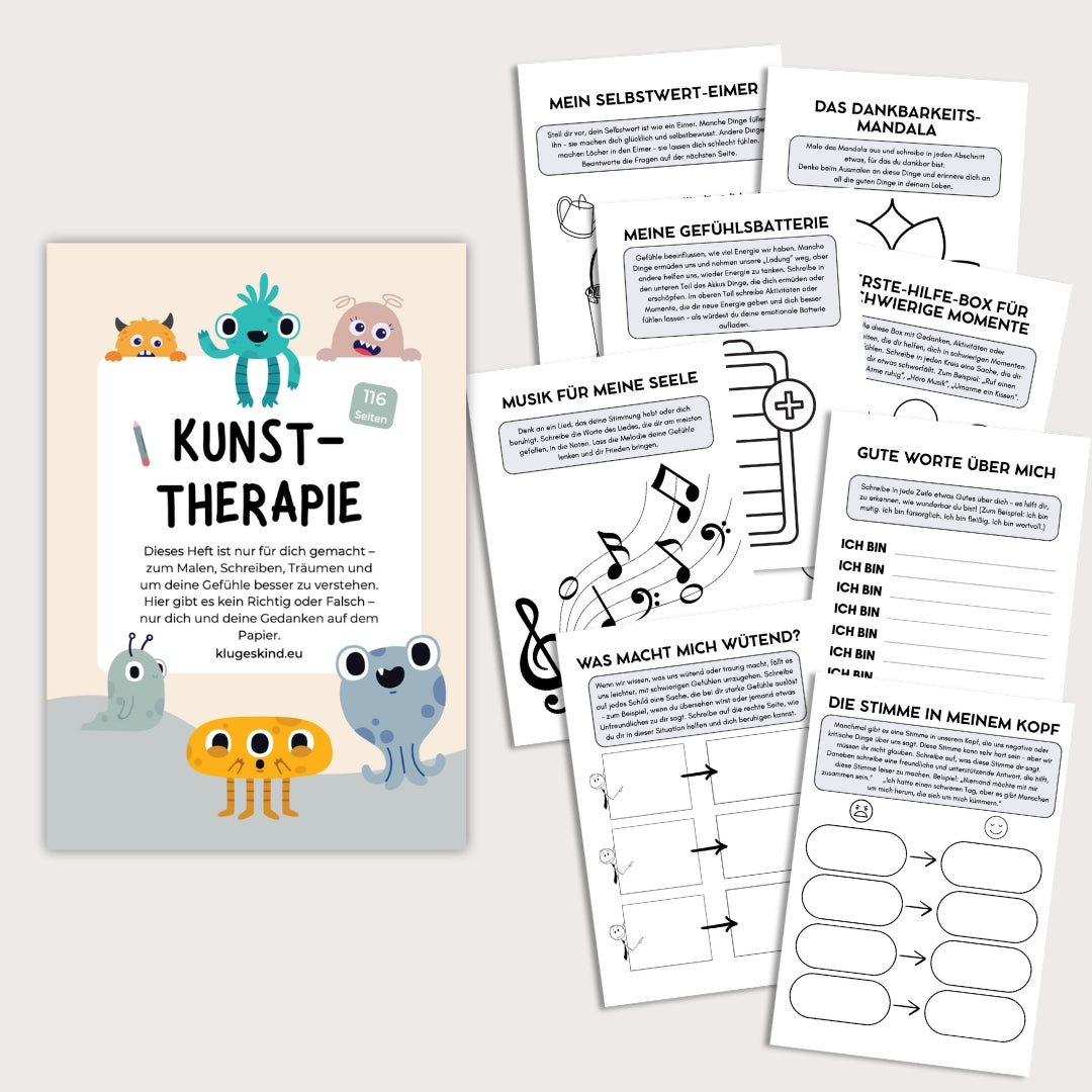 Kunst-Therapie - 116 kreative und spielerische Übungen für Kinder