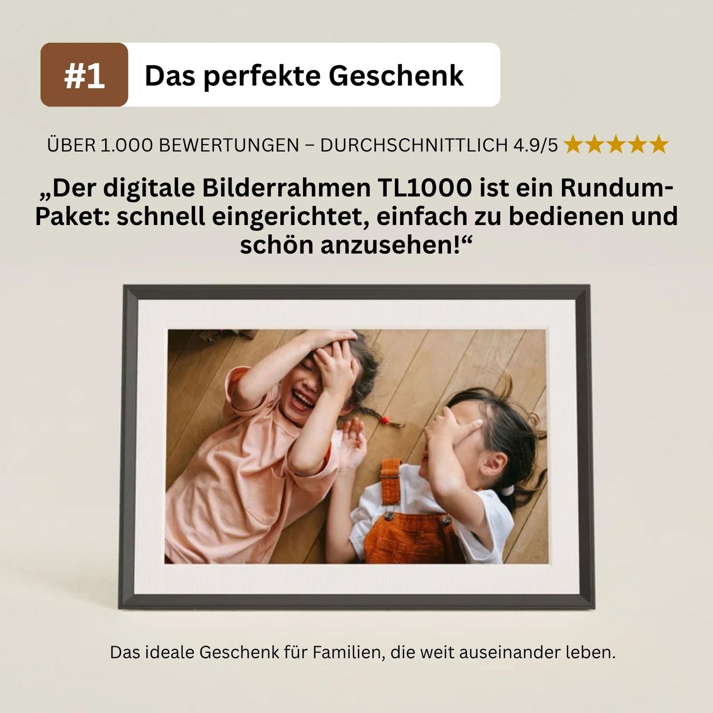 Das perfekte Geschenk: Digitaler Bilderrahmen