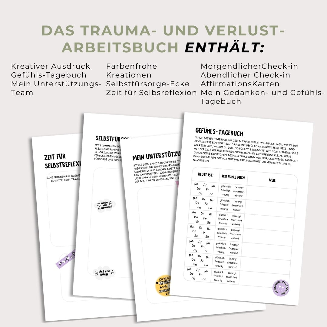 Set für die psychische Gesundheit von Kindern (6 Tagebücher - 112 Seiten)