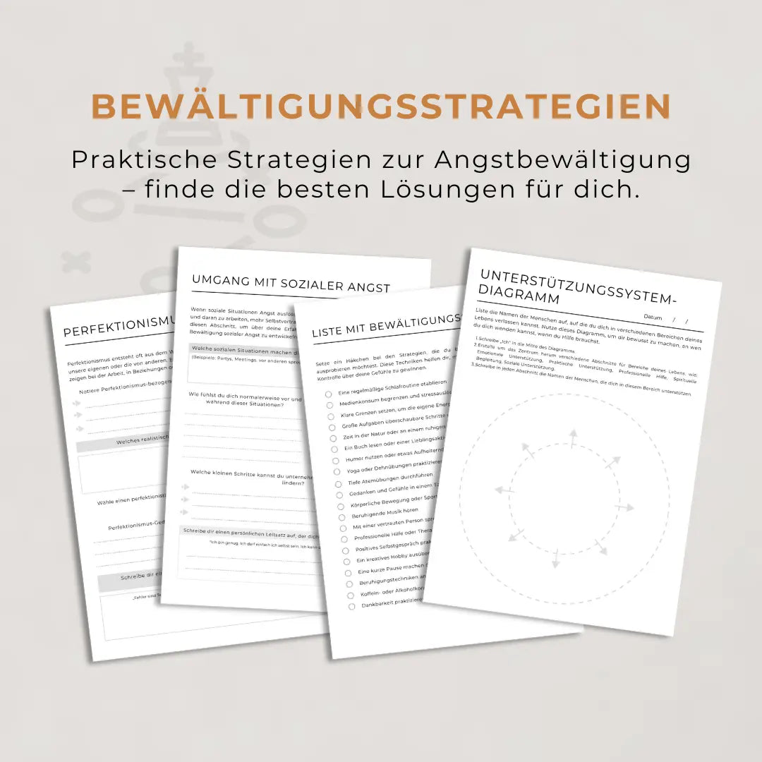 Erster Teil: Arbeitsheft zur Angstbewältigung – 28 Seiten