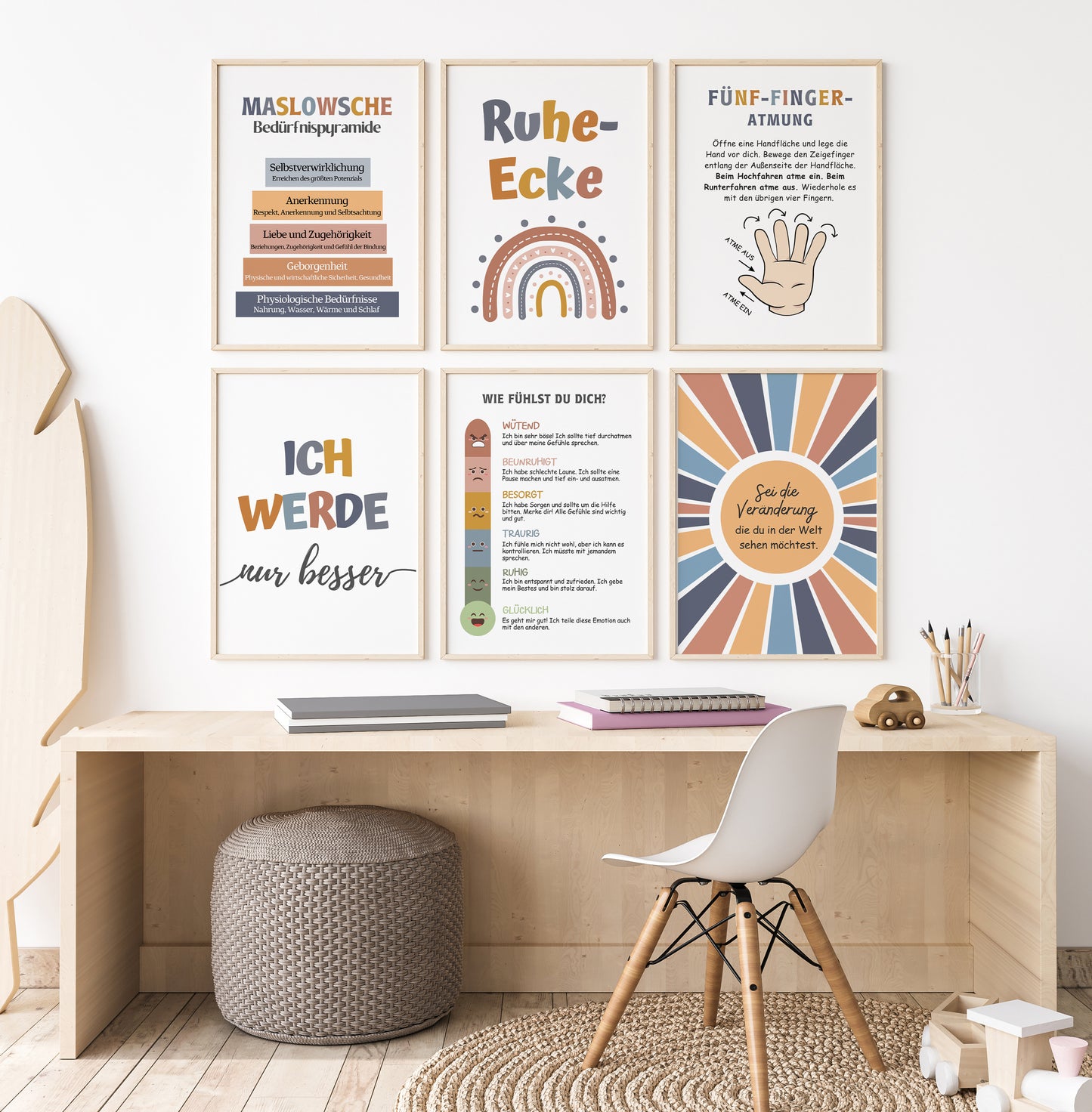 Ruheecke: 30 Poster zur Entwicklung der emotionalen Intelligenz Ihres Kindes