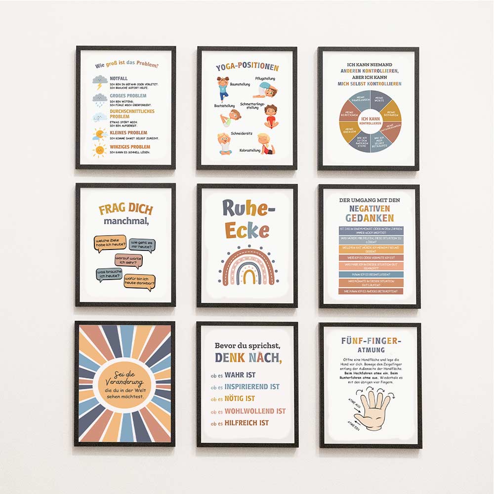 Ruheecke: 30 Poster zur Entwicklung der emotionalen Intelligenz Ihres Kindes