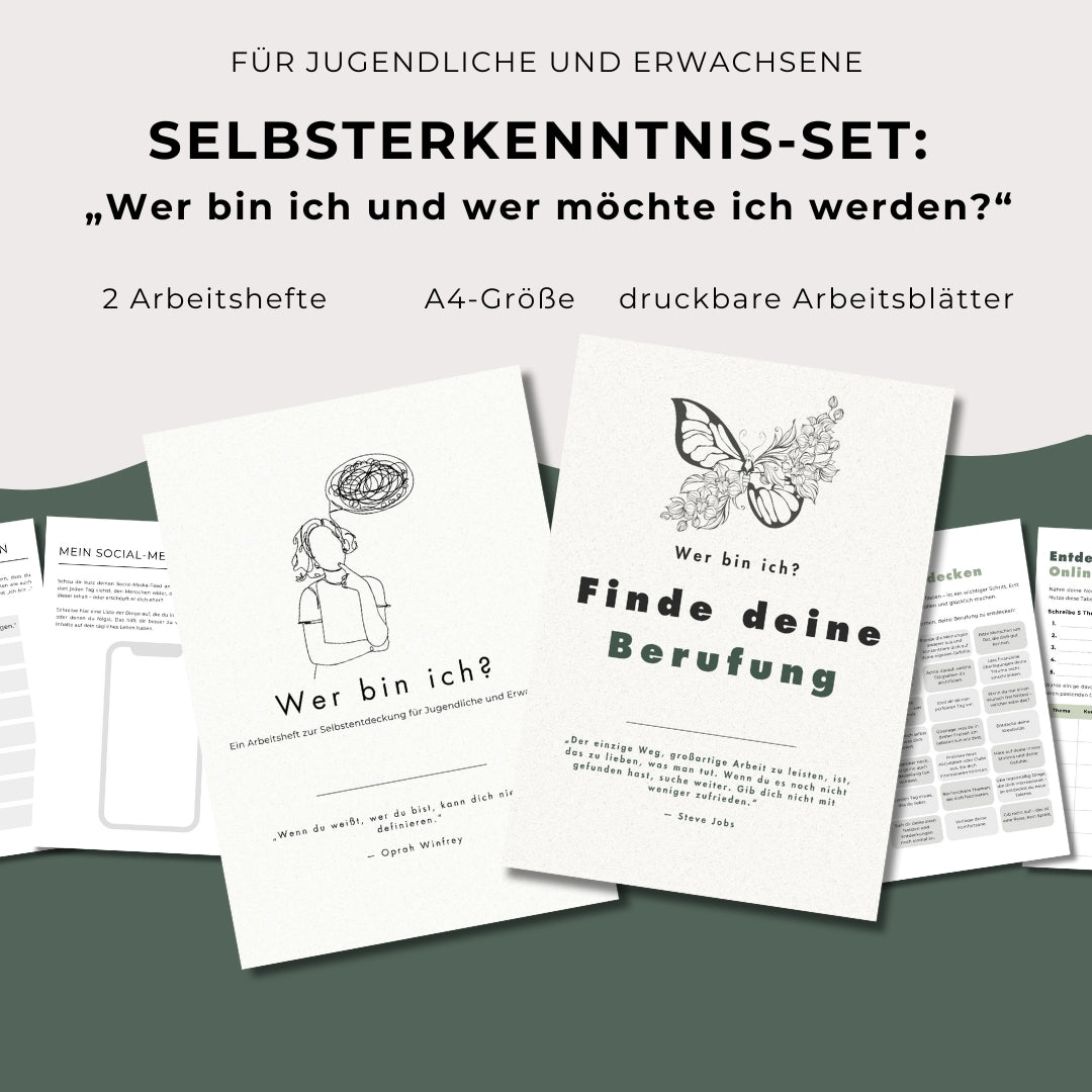 Selbsterkenntnis-Set: „Wer bin ich und wer möchte ich werden?“