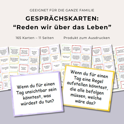 Gesprächskarten “Reden wir über das Leben”