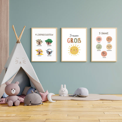 SUPER-SAMMLUNG: 43 lehrreiche, motivierende und inspirierende Poster für die Kinderzimmerwand!