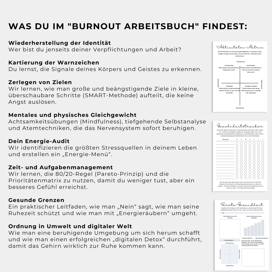 Burnout-Arbeitsbuch