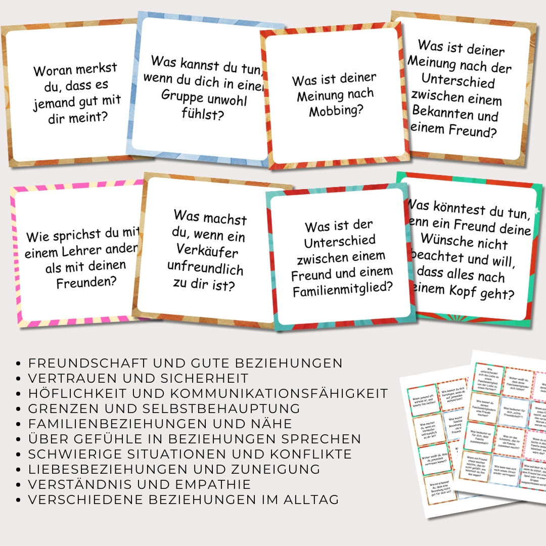 Gesprächskarten “Reden wir über Beziehungen”