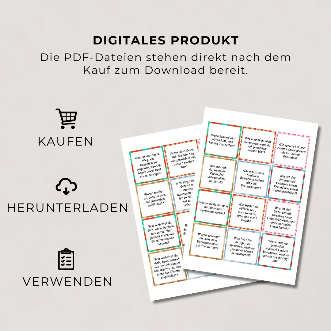 Gesprächskarten “Reden wir über Beziehungen”