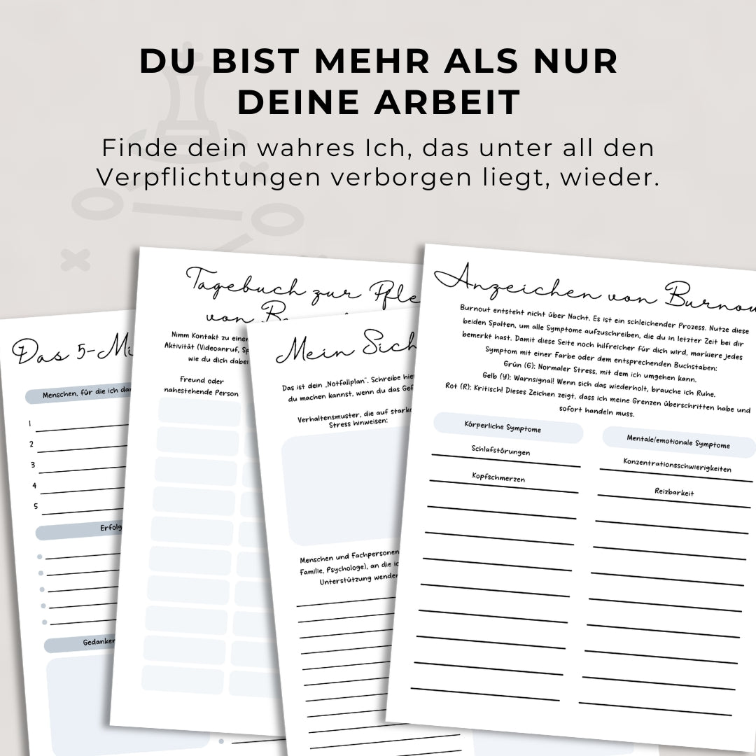 Burnout-Arbeitsbuch
