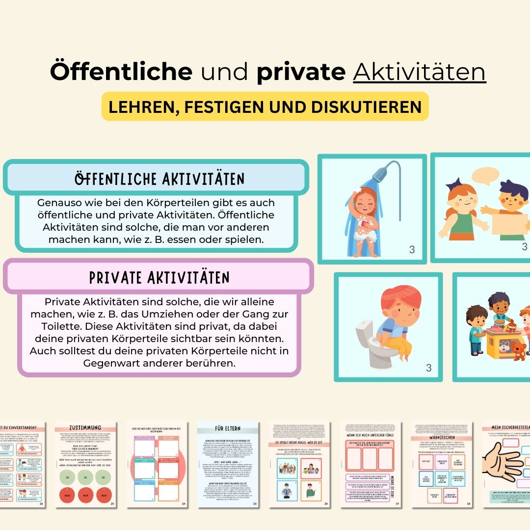 27 druckbare Arbeitsblätter zur Steigerung der Kindersicherheit